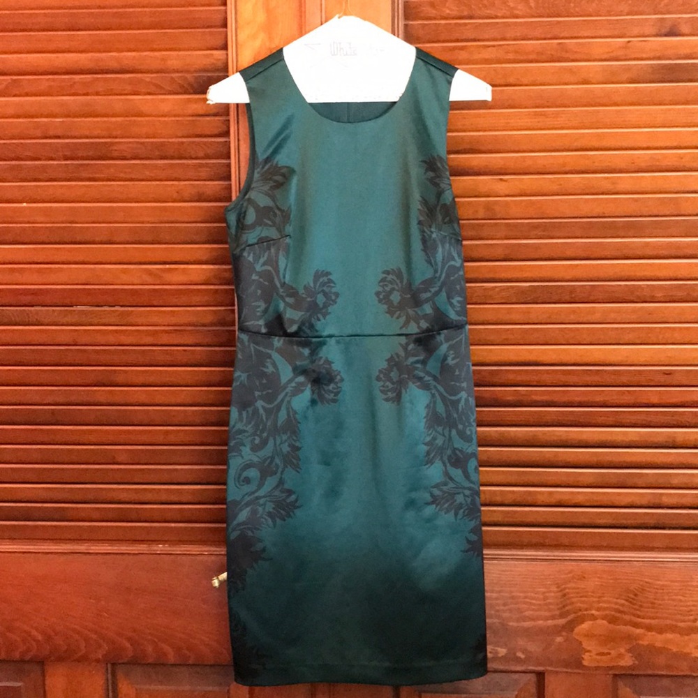 Green and black dress from The Limited
